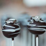 wedding rings on top of candies