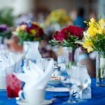 vase of flowers on a table