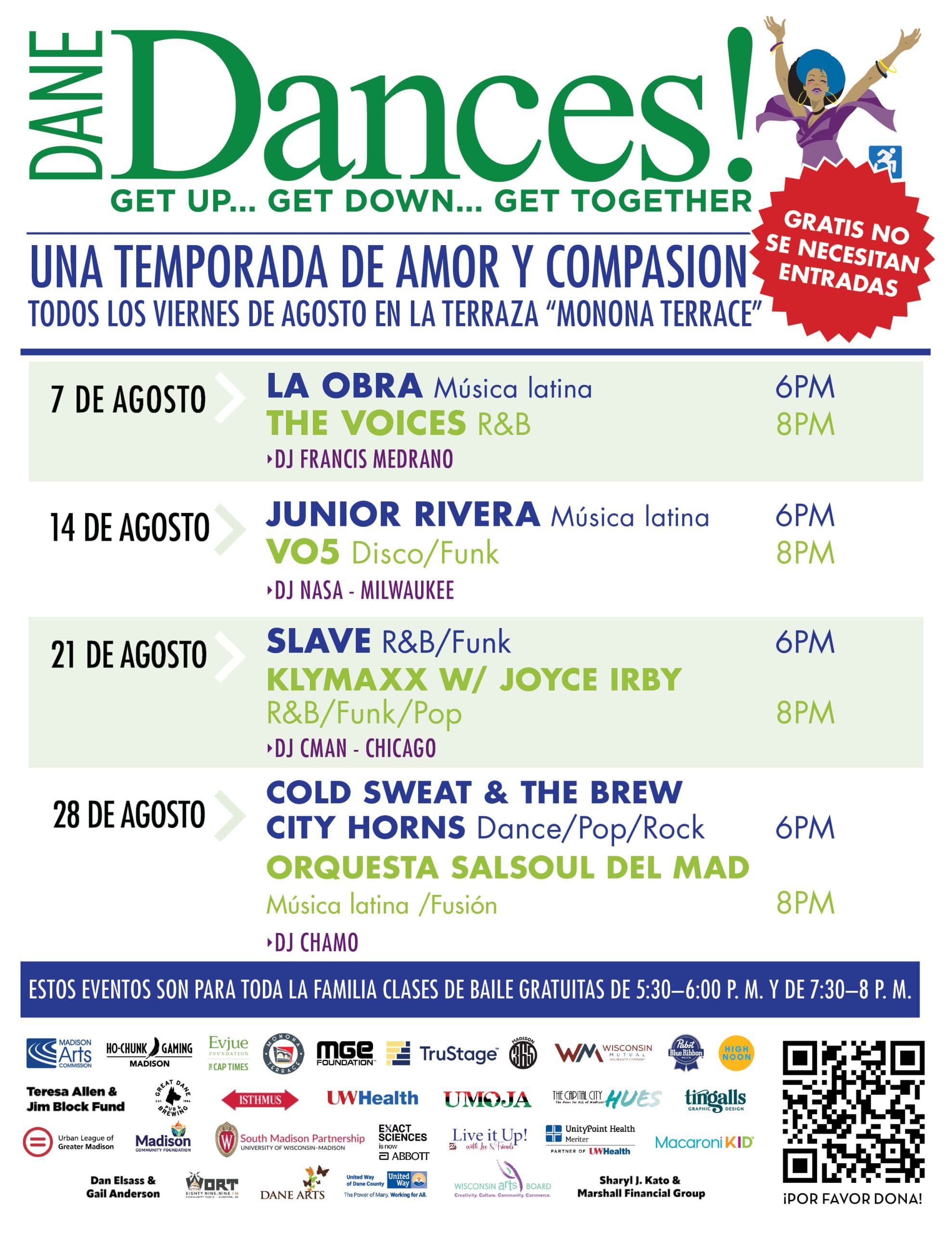 2026 Dane Dances Flyer in Spanish