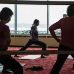 Monona Terrace yoga class