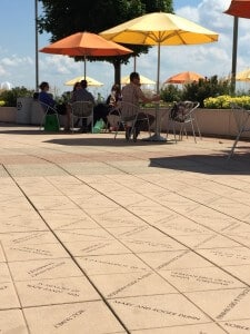 Monona Terrace rooftop tiles