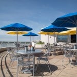 Monona Terrace outdoor tables
