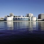 Center lake view of Monona Terrace