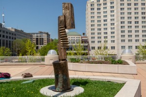 Monona Terrace Rooftop Sculpture All Dressed Up and Growth