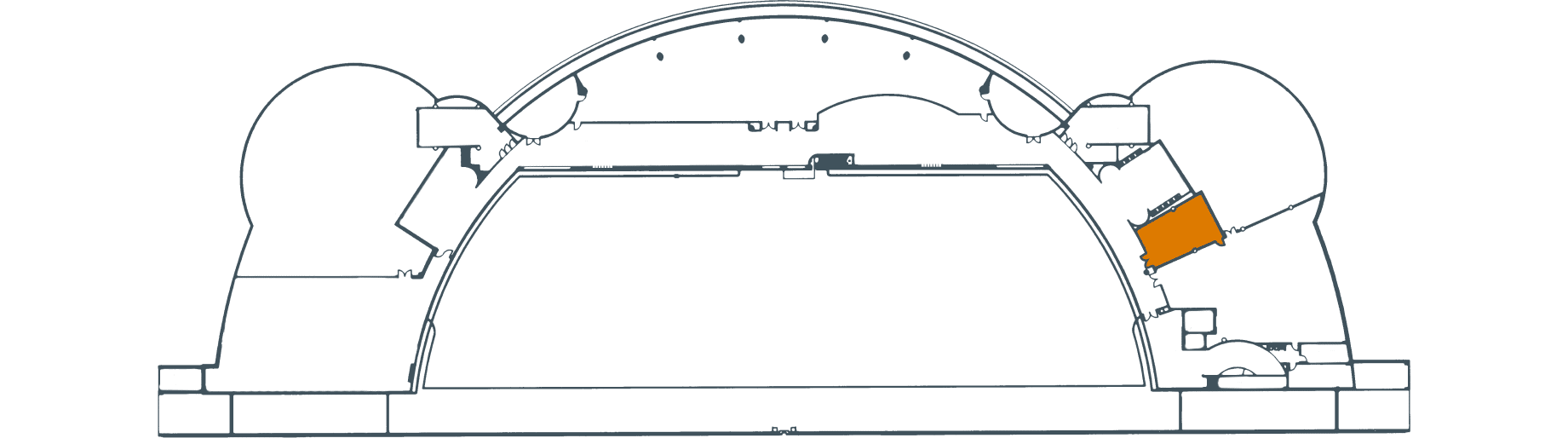 floor diagram of monona terrace level 2