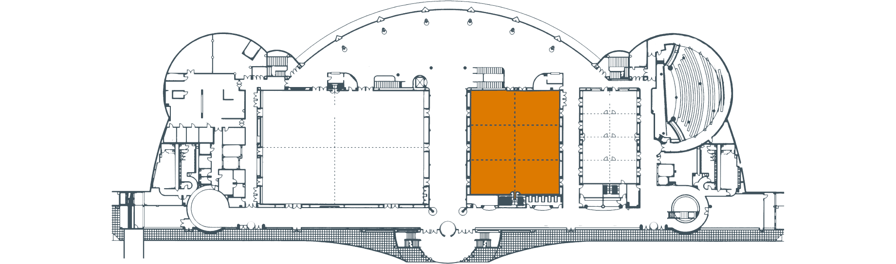floor diagram of monona terrace level 4
