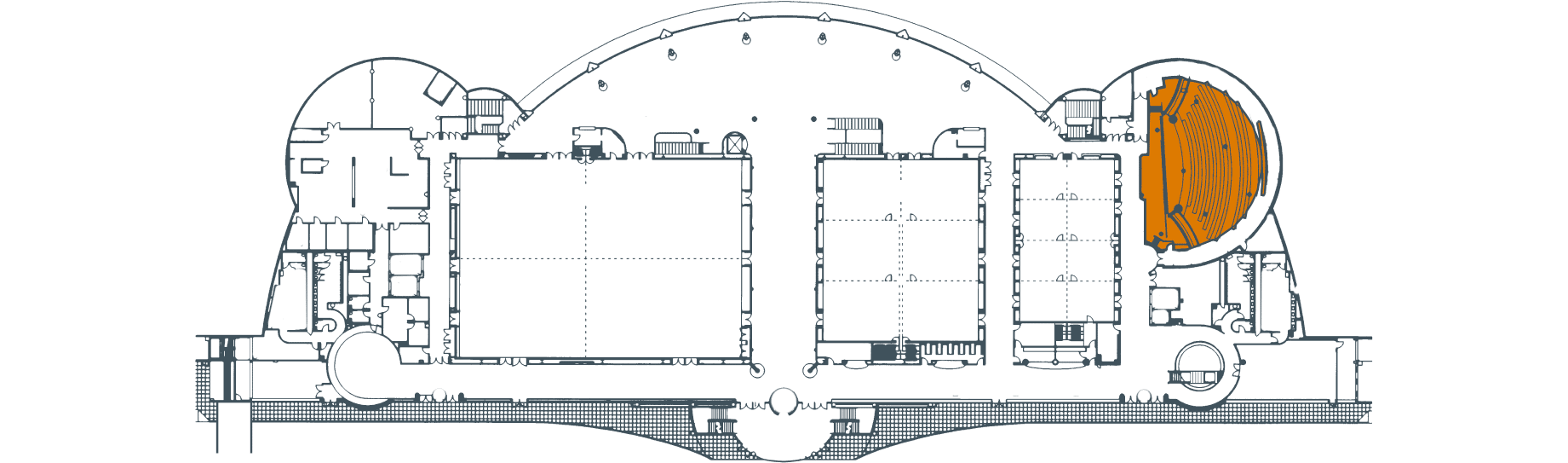 floor diagram of monona terrace level 4