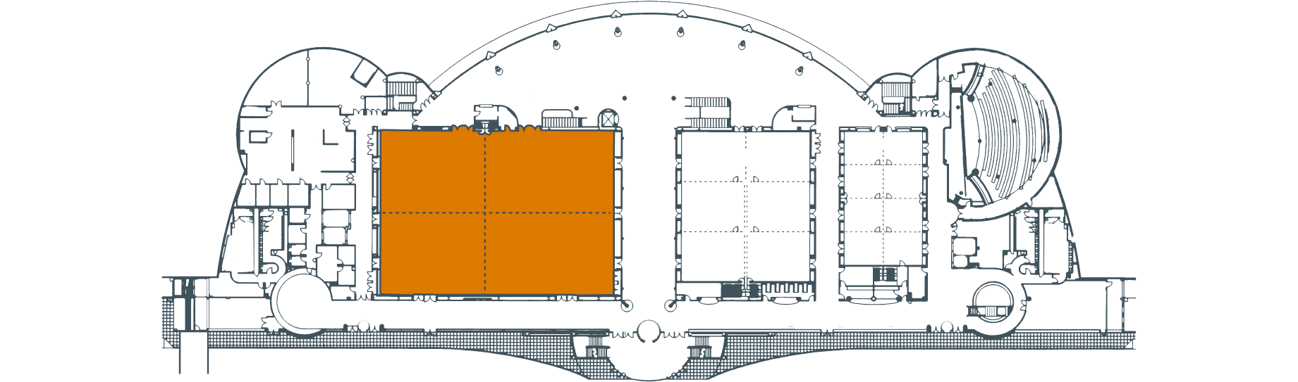 floor diagram of monona terrace level 4