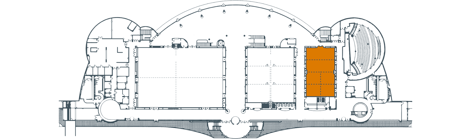 floor diagram of monona terrace level 4