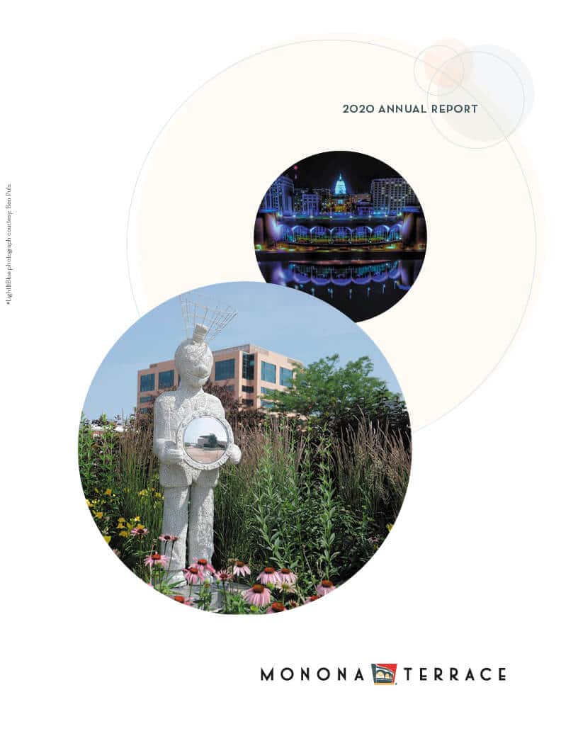 Monona Terrace 2020 Annual Report Cover