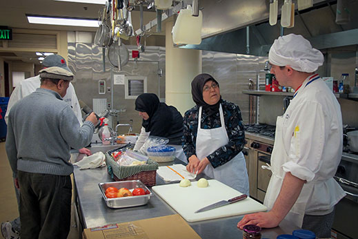 Kitchen staff at Monona Terrace catering