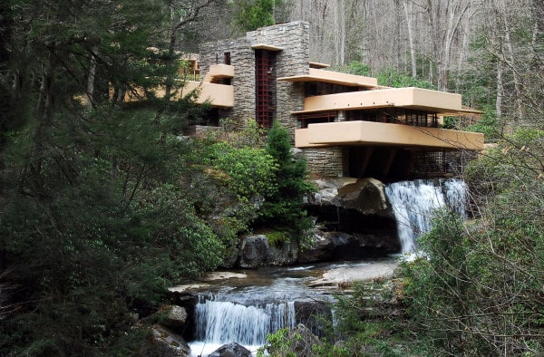 Frank Lloyd Wright's Falling Water House in Pennsylvania